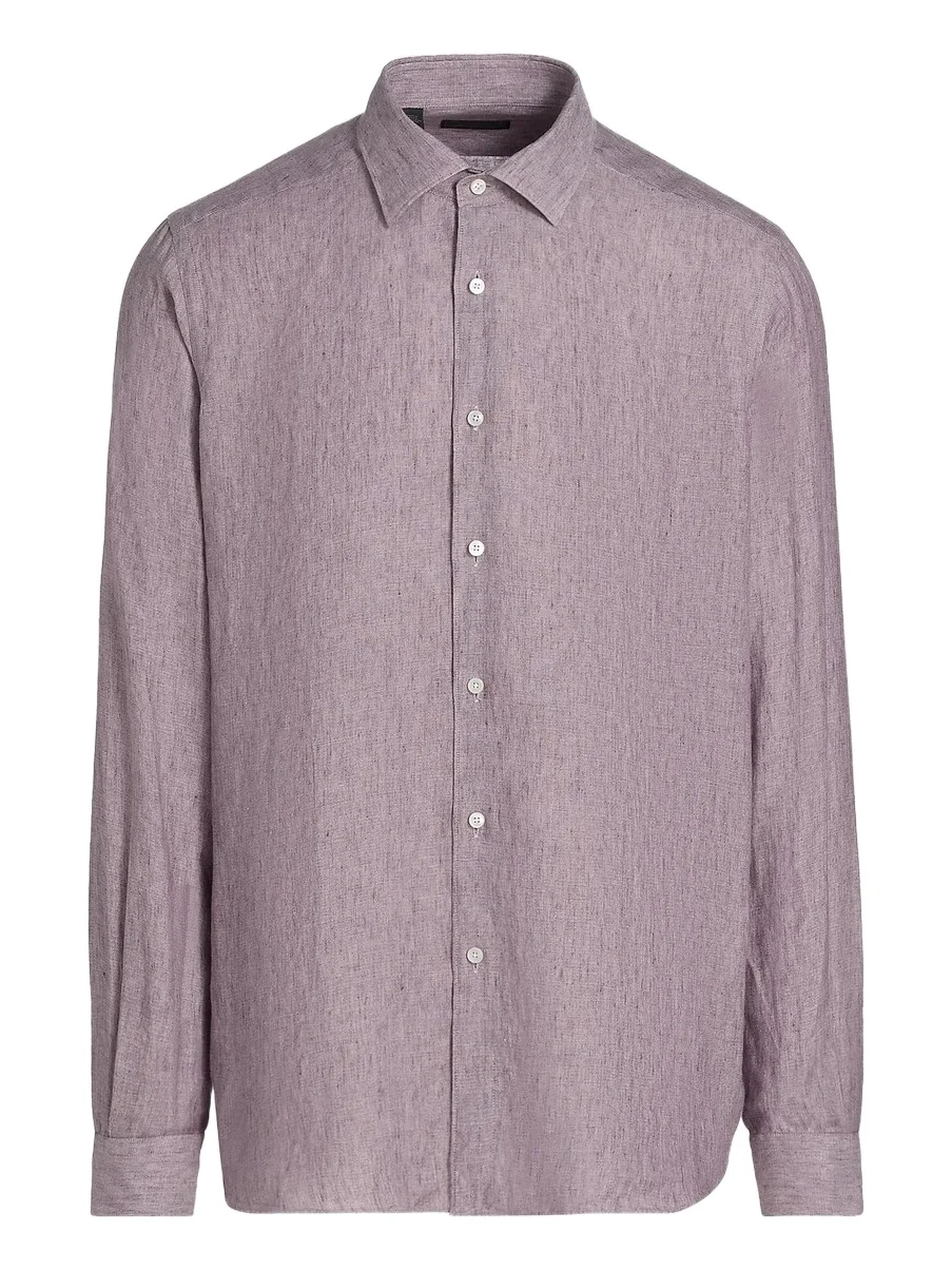 Saks Fifth Avenue Men's COLLECTION Delave Linen Short-Sleeve Shirt