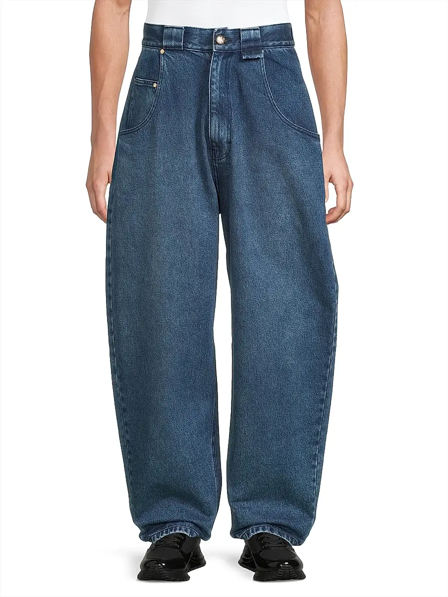 Willy Chavarria Men's Bad Boy Barrel Jeans | Thumbnail 3 Willy Chavarria Men's Bad Boy Barrel Jeans | Thumbnail 3