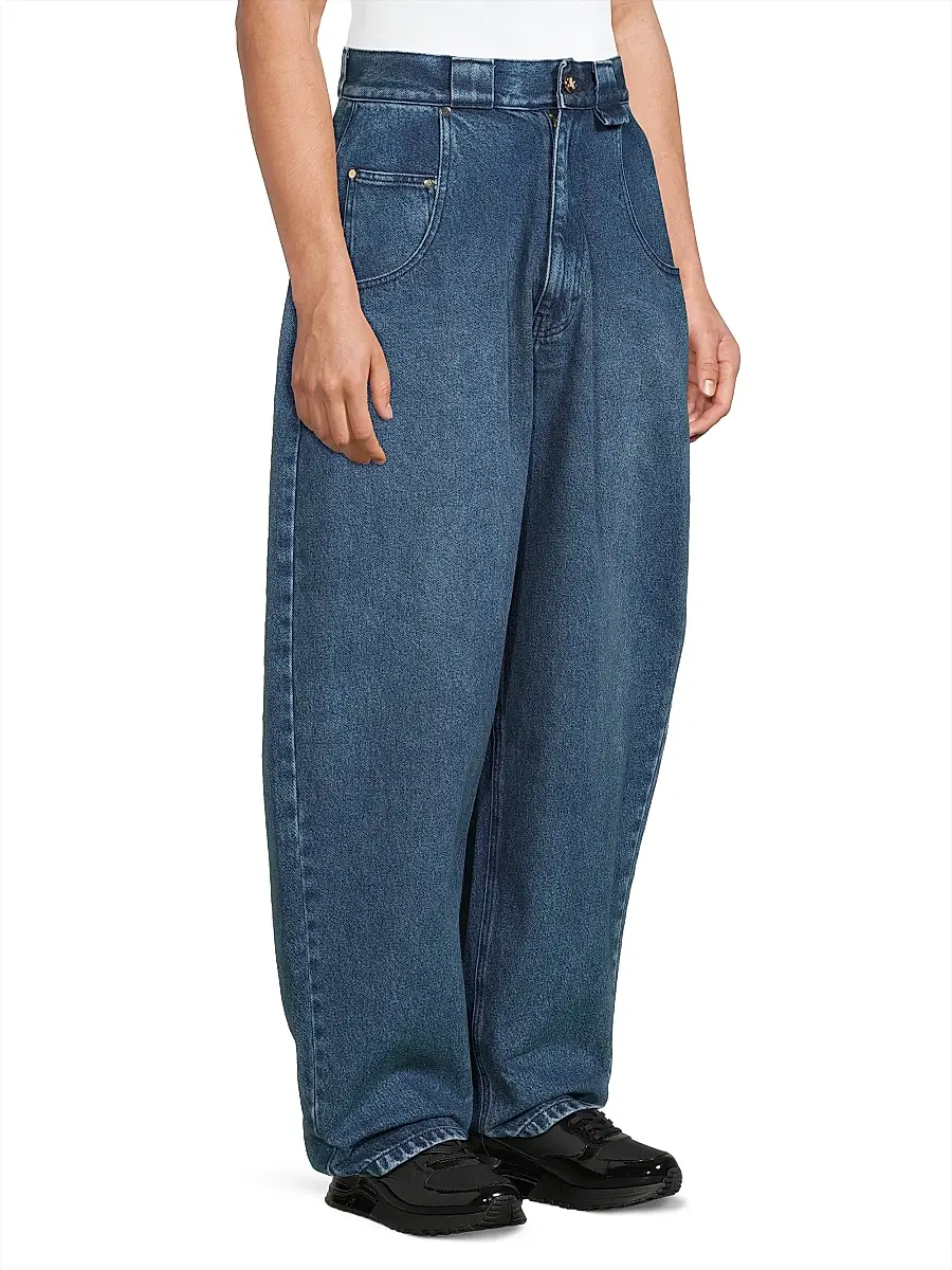 Willy Chavarria Men's Bad Boy Barrel Jeans | Thumbnail 4 Willy Chavarria Men's Bad Boy Barrel Jeans | Thumbnail 4