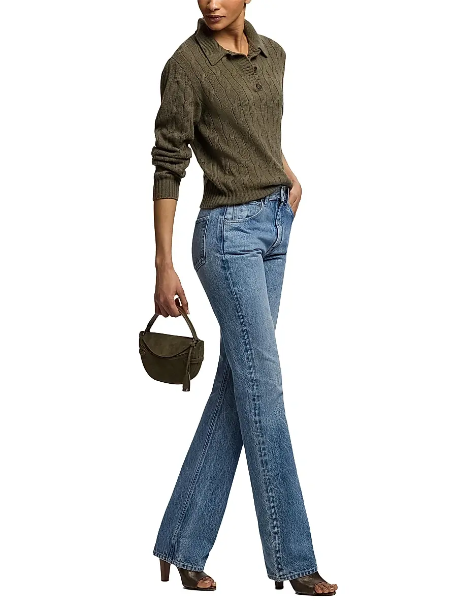 Ralph Lauren Collection Women's The Ralph Mini Suede Crossbody Bag | Thumbnail 4 Ralph Lauren Collection Women's The Ralph Mini Suede Crossbody Bag | Thumbnail 4