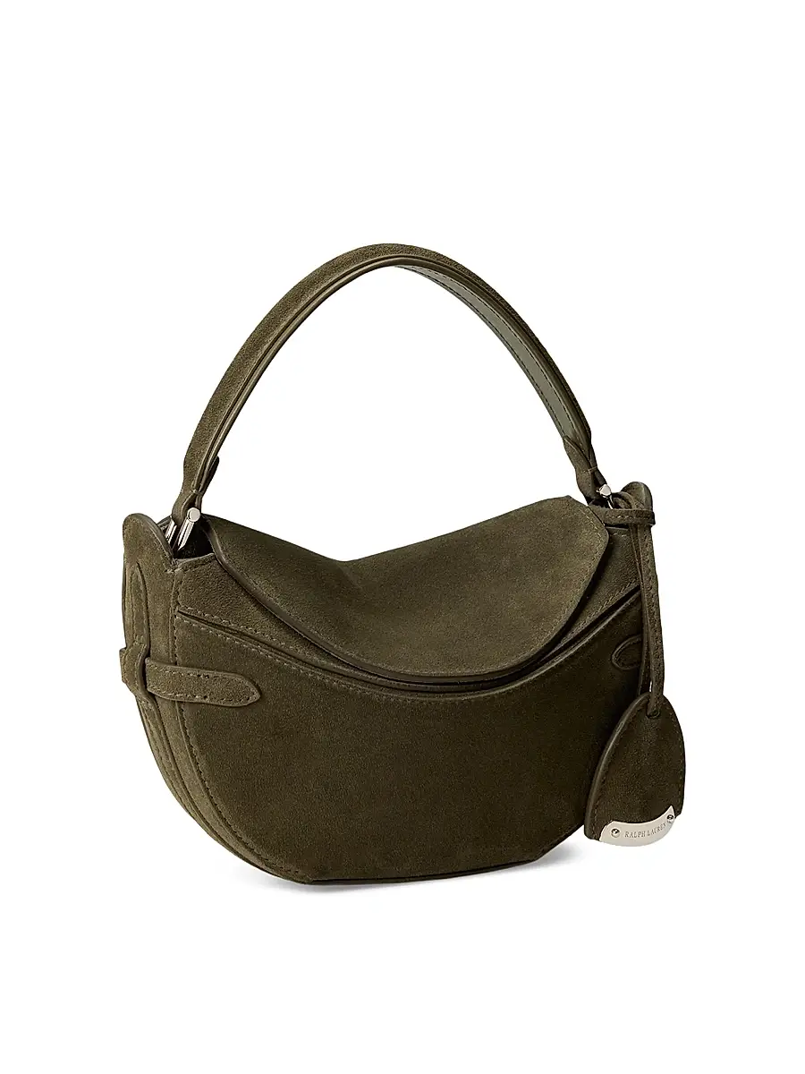 Ralph Lauren Collection Women's The Ralph Mini Suede Crossbody Bag | Thumbnail 5 Ralph Lauren Collection Women's The Ralph Mini Suede Crossbody Bag | Thumbnail 5