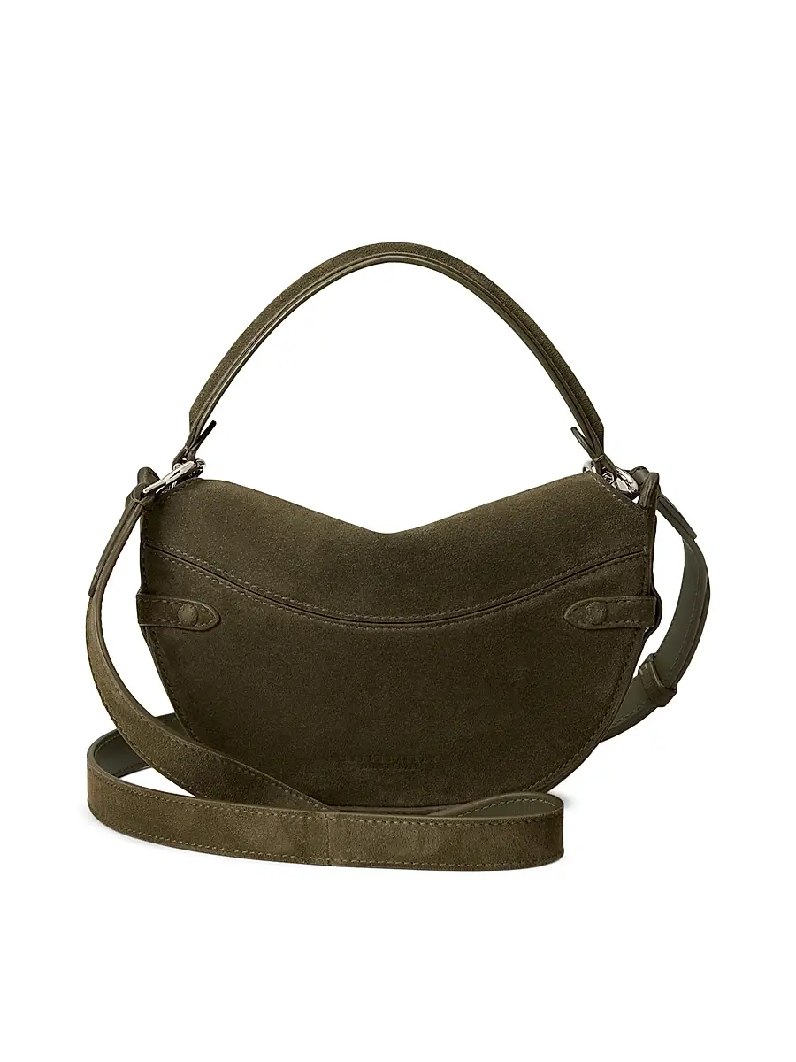 Ralph Lauren Collection Women's The Ralph Mini Suede Crossbody Bag | Thumbnail 6 Ralph Lauren Collection Women's The Ralph Mini Suede Crossbody Bag | Thumbnail 6