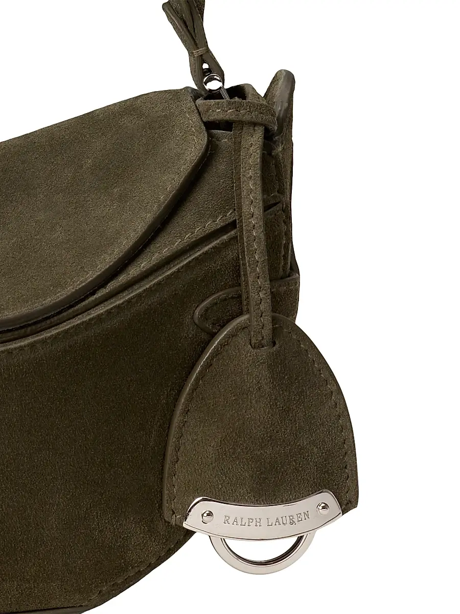 Ralph Lauren Collection Women's The Ralph Mini Suede Crossbody Bag | Thumbnail 8 Ralph Lauren Collection Women's The Ralph Mini Suede Crossbody Bag | Thumbnail 8