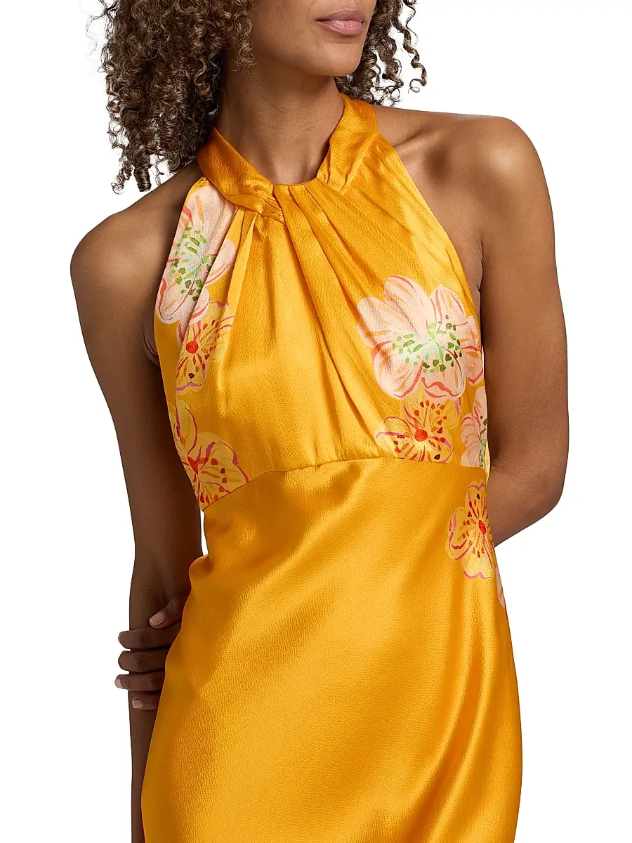 Saloni Women's Cozette Silk Satin Maxi Dress | Thumbnail 6 Saloni Women's Cozette Silk Satin Maxi Dress | Thumbnail 6