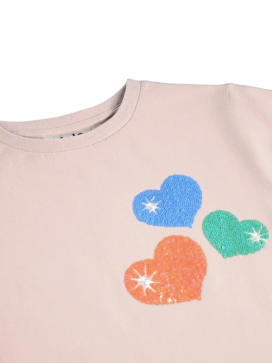 MOLO Girl's Little Girl's & Girl's Ranva Sequin Heart T-Shirt | Thumbnail 3 MOLO Girl's Little Girl's & Girl's Ranva Sequin Heart T-Shirt | Thumbnail 3