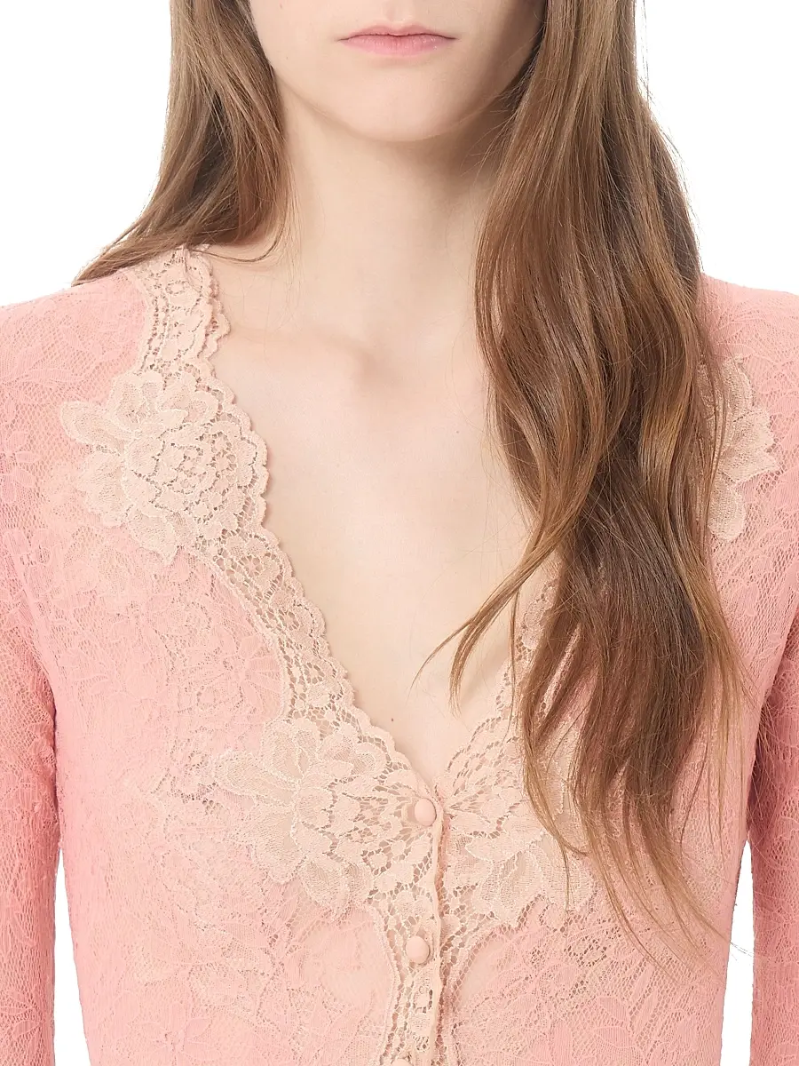 Valentino Women's Stretch Lace Cardigan | Thumbnail 6 Valentino Women's Stretch Lace Cardigan | Thumbnail 6