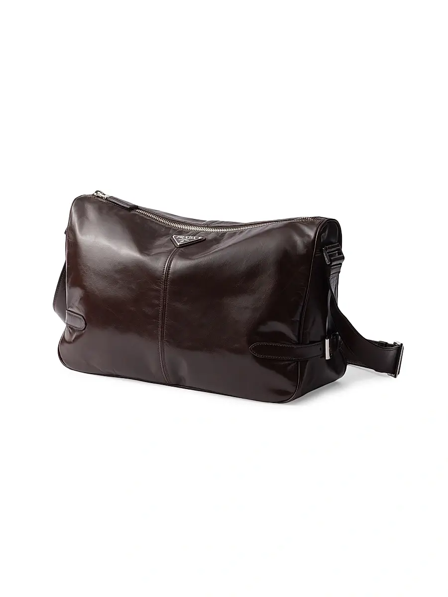 Prada Men's Leather Shoulder Bag | Thumbnail 4 Prada Men's Leather Shoulder Bag | Thumbnail 4