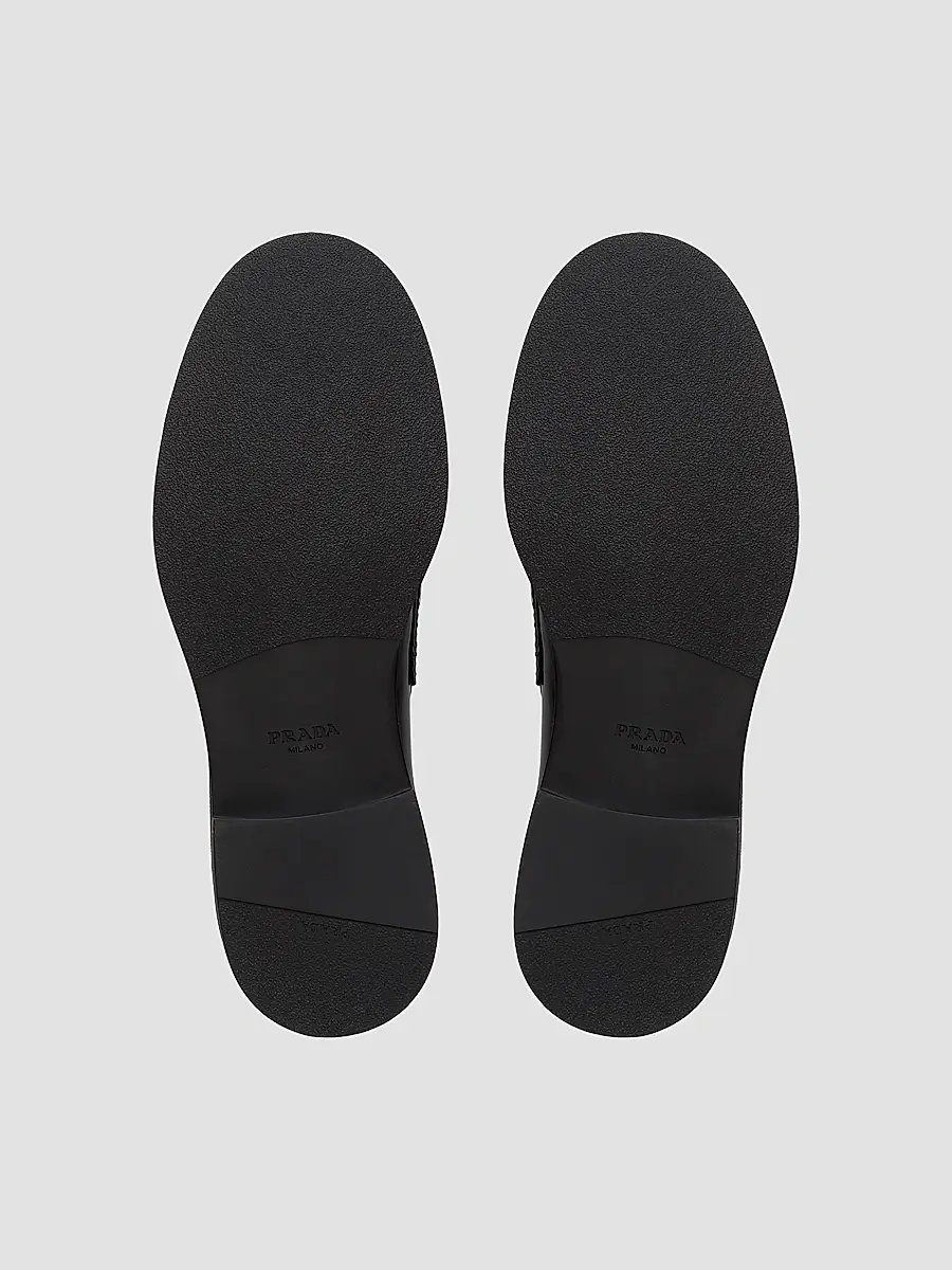 Prada Men's Men's Brushed Leather Loafers | Thumbnail 6 Prada Men's Men's Brushed Leather Loafers | Thumbnail 6
