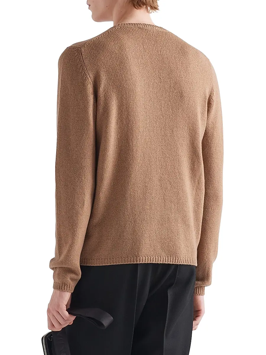 Prada Men's Cashmere Crew-neck Sweater | Thumbnail 3