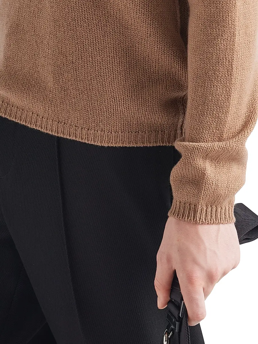 Prada Men's Cashmere Crew-neck Sweater | Thumbnail 4
