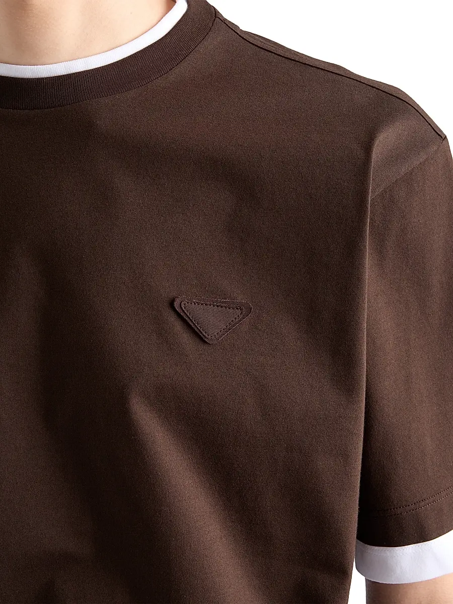 Prada Men's Cotton T-Shirt | Thumbnail 6 Prada Men's Cotton T-Shirt | Thumbnail 6