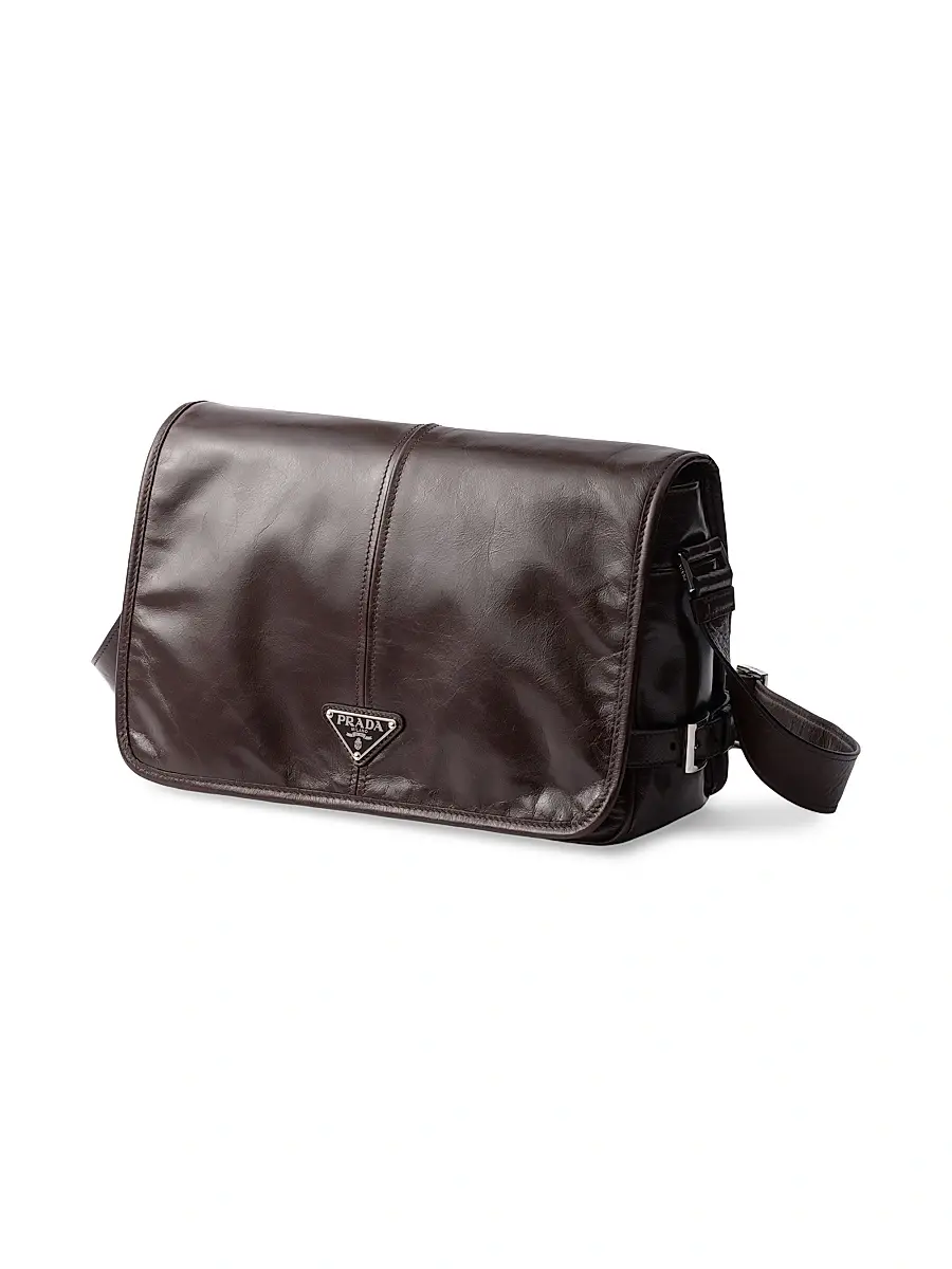 Prada Men's Leather Shoulder Bag | Thumbnail 4
