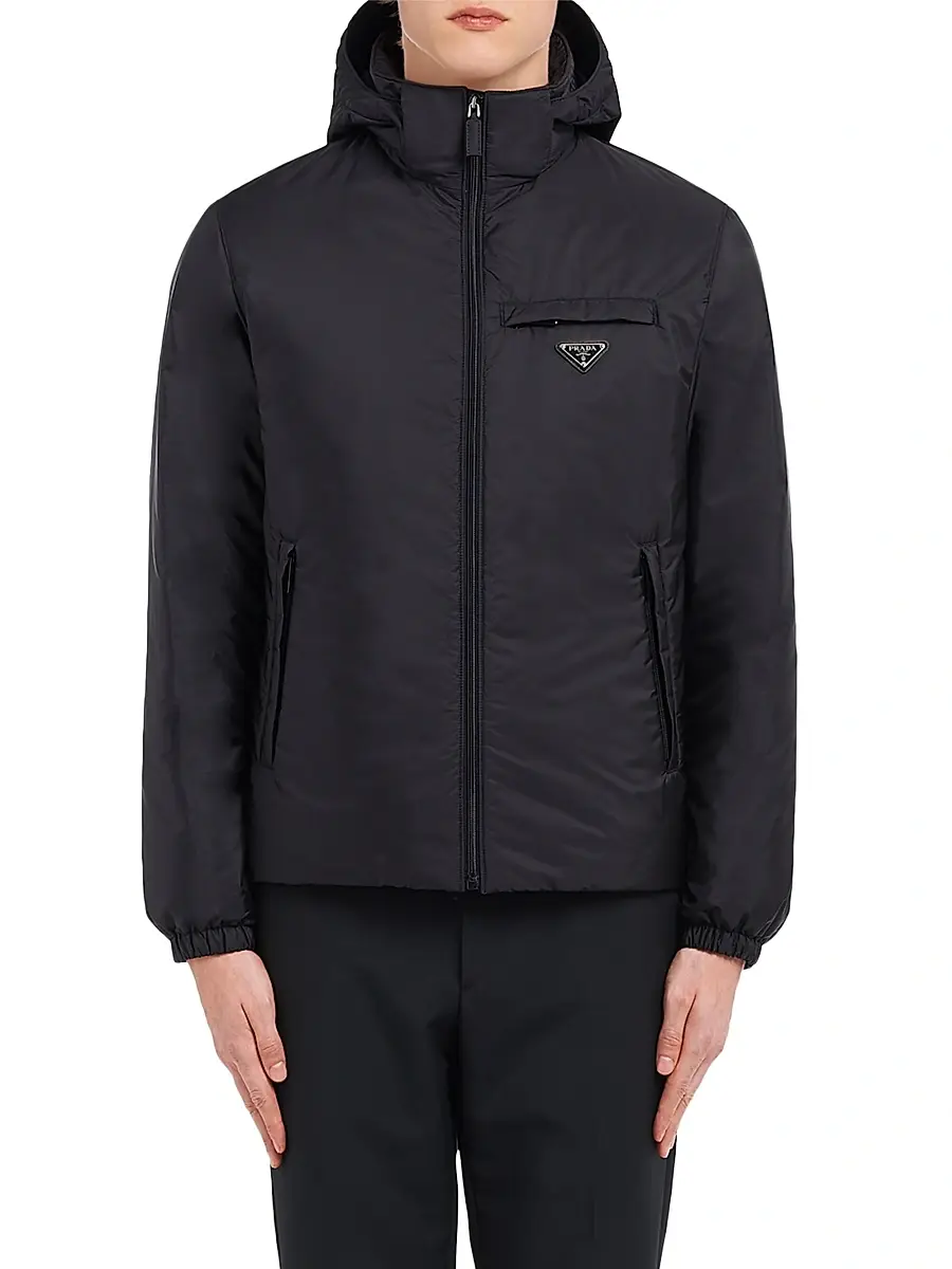Prada Men's Re-Nylon Puffer Jacket | Thumbnail 2 Prada Men's Re-Nylon Puffer Jacket | Thumbnail 2
