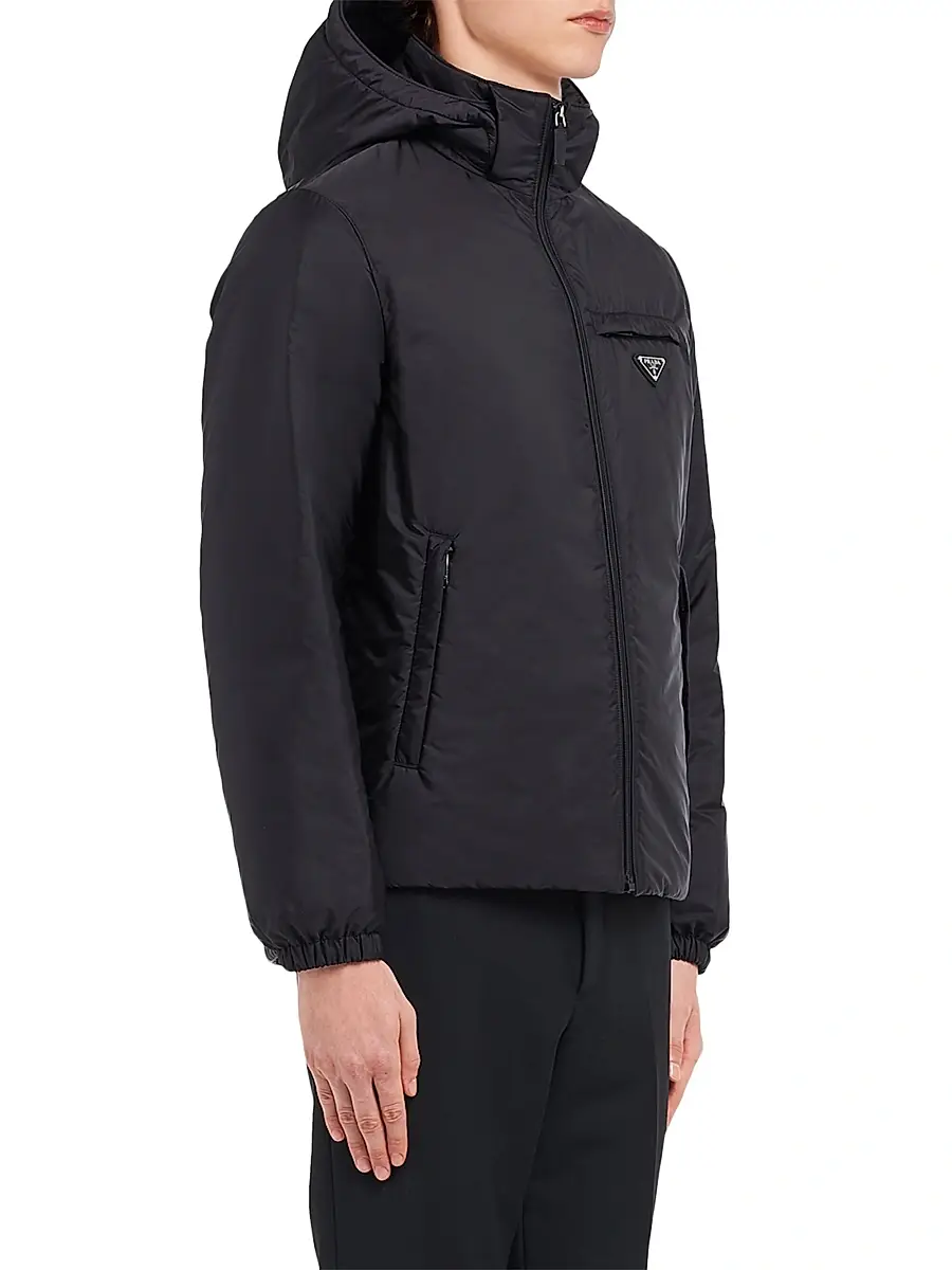 Prada Men's Re-Nylon Puffer Jacket | Thumbnail 3 Prada Men's Re-Nylon Puffer Jacket | Thumbnail 3