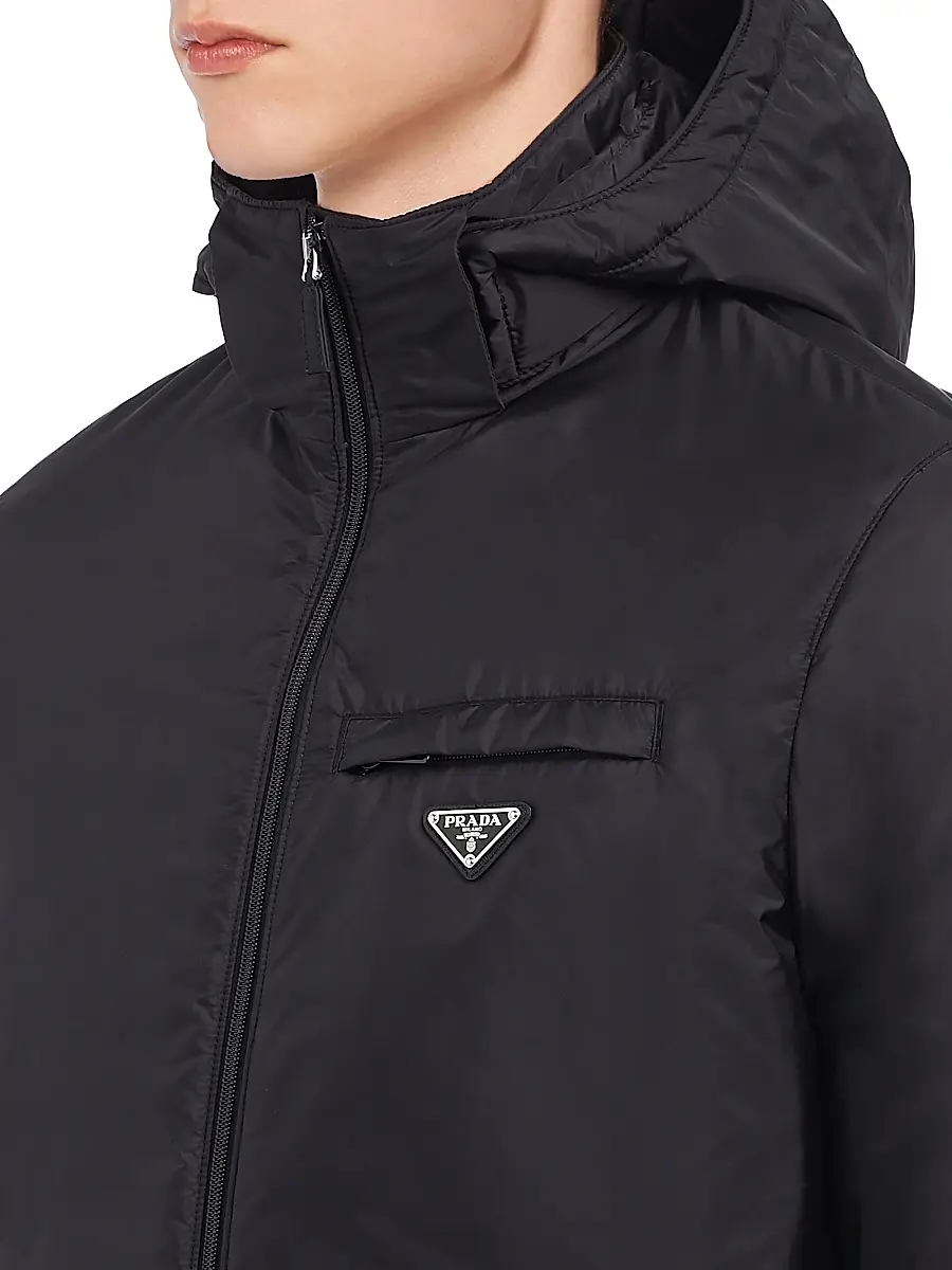 Prada Men's Re-Nylon Puffer Jacket | Thumbnail 5 Prada Men's Re-Nylon Puffer Jacket | Thumbnail 5