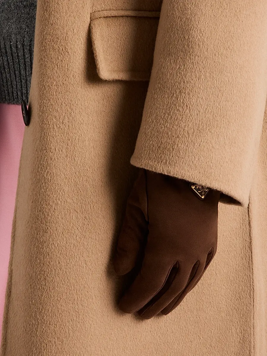 Prada Women's Suede Gloves | Thumbnail 2 Prada Women's Suede Gloves | Thumbnail 2