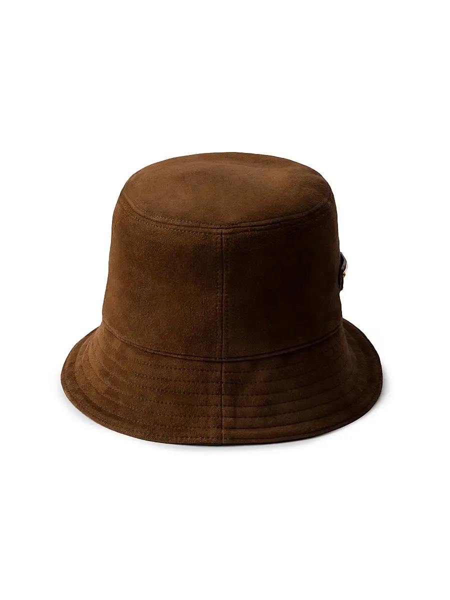 Prada Women's Suede Bucket Hat | Thumbnail 2
