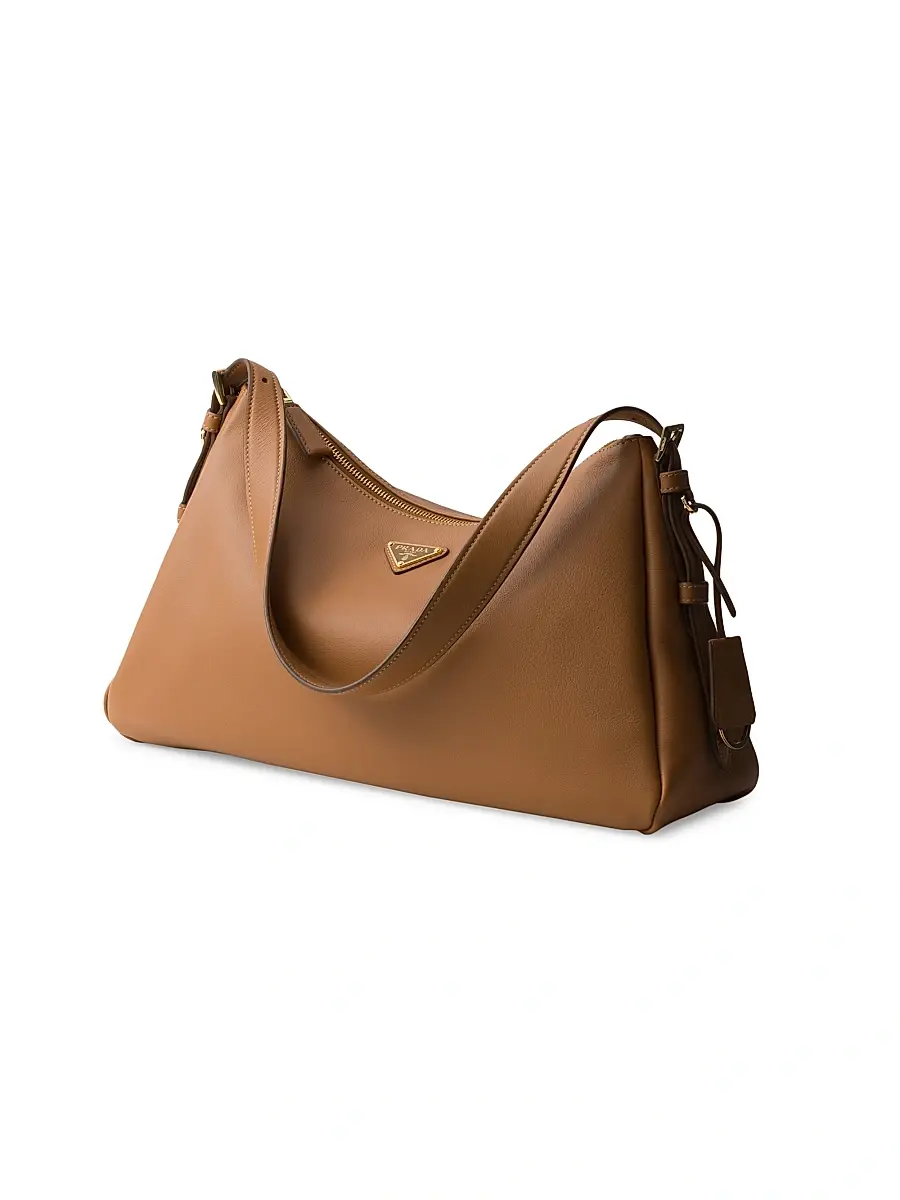 Prada Women's Aimée Large Leather Shoulder Bag | Thumbnail 2