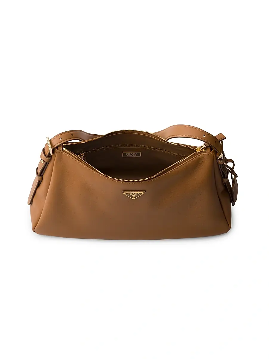 Prada Women's Aimée Large Leather Shoulder Bag | Thumbnail 4