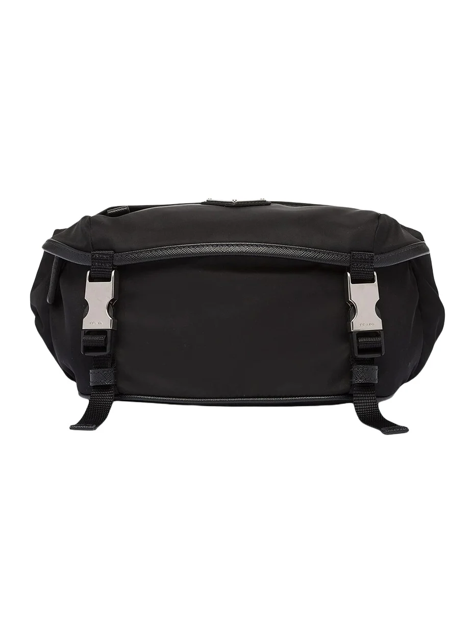 Prada Men's Re-Nylon And Saffiano Leather Shoulder Bag