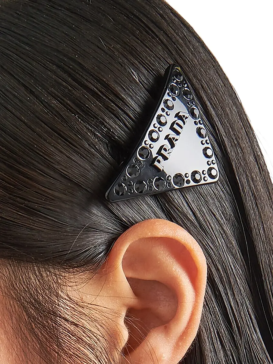 Prada Women's Plexiglass Hair Clip | Thumbnail 2 Prada Women's Plexiglass Hair Clip | Thumbnail 2