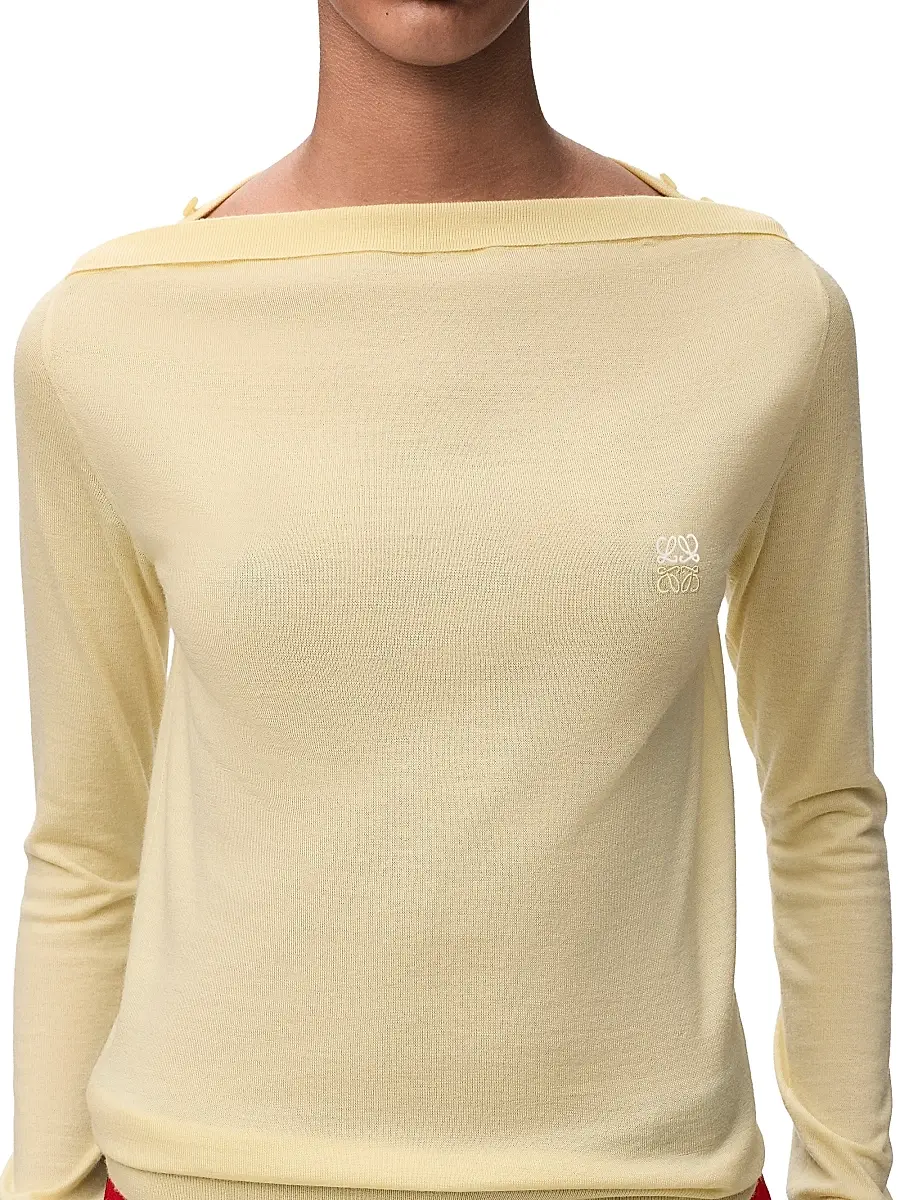 Loewe Women's Boatneck Wool-Blend Sweater | Thumbnail 5