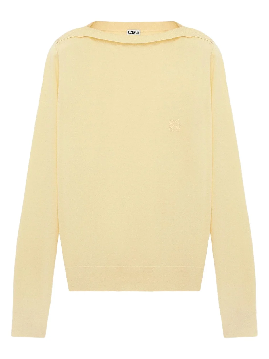 Women's Boatneck Wool-Blend Sweater