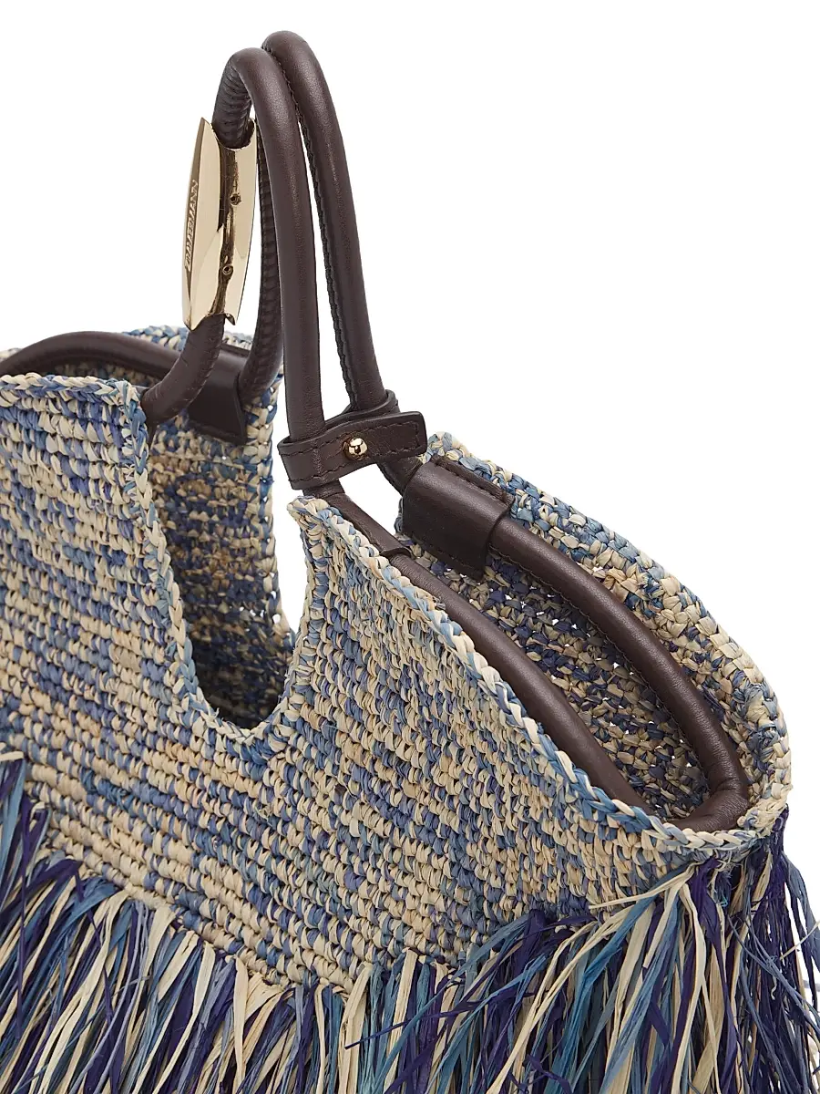 Zimmermann Women's Goldentime Small Fringed Tote Bag | Thumbnail 5 Zimmermann Women's Goldentime Small Fringed Tote Bag | Thumbnail 5