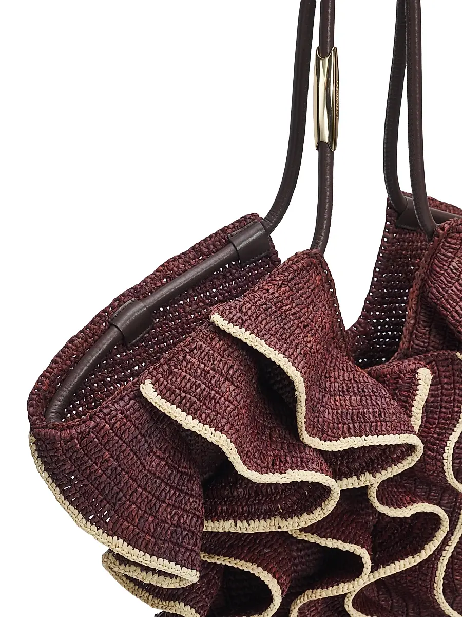 Zimmermann Women's Goldentime Medium Raffia Tote Bag | Thumbnail 6 Zimmermann Women's Goldentime Medium Raffia Tote Bag | Thumbnail 6
