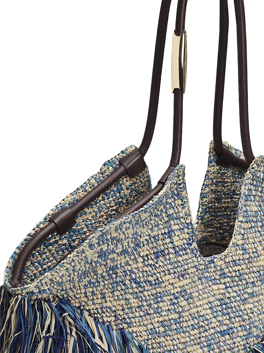 Zimmermann Women's Goldentime Medium Fringed Tote Bag | Thumbnail 6 Zimmermann Women's Goldentime Medium Fringed Tote Bag | Thumbnail 6