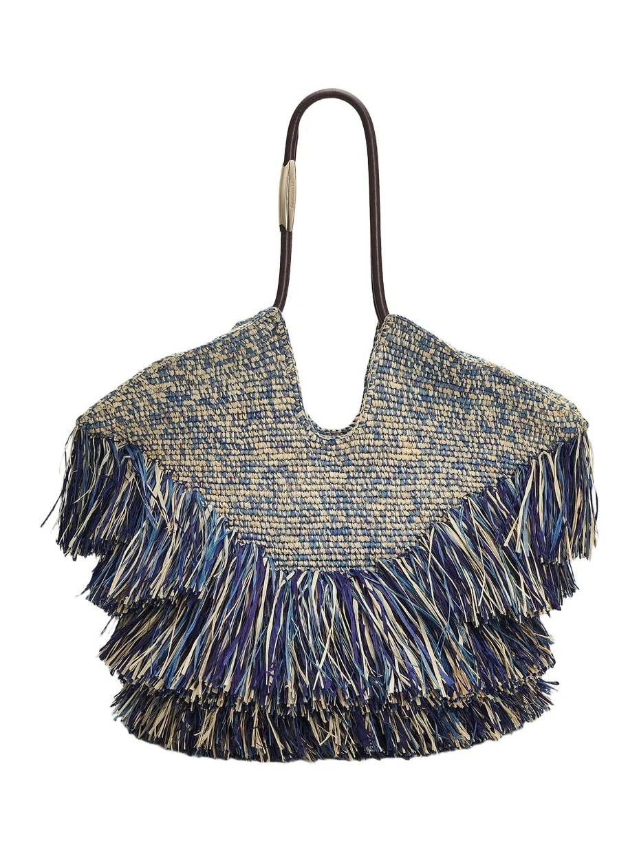 Women's Goldentime Medium Fringed Tote Bag