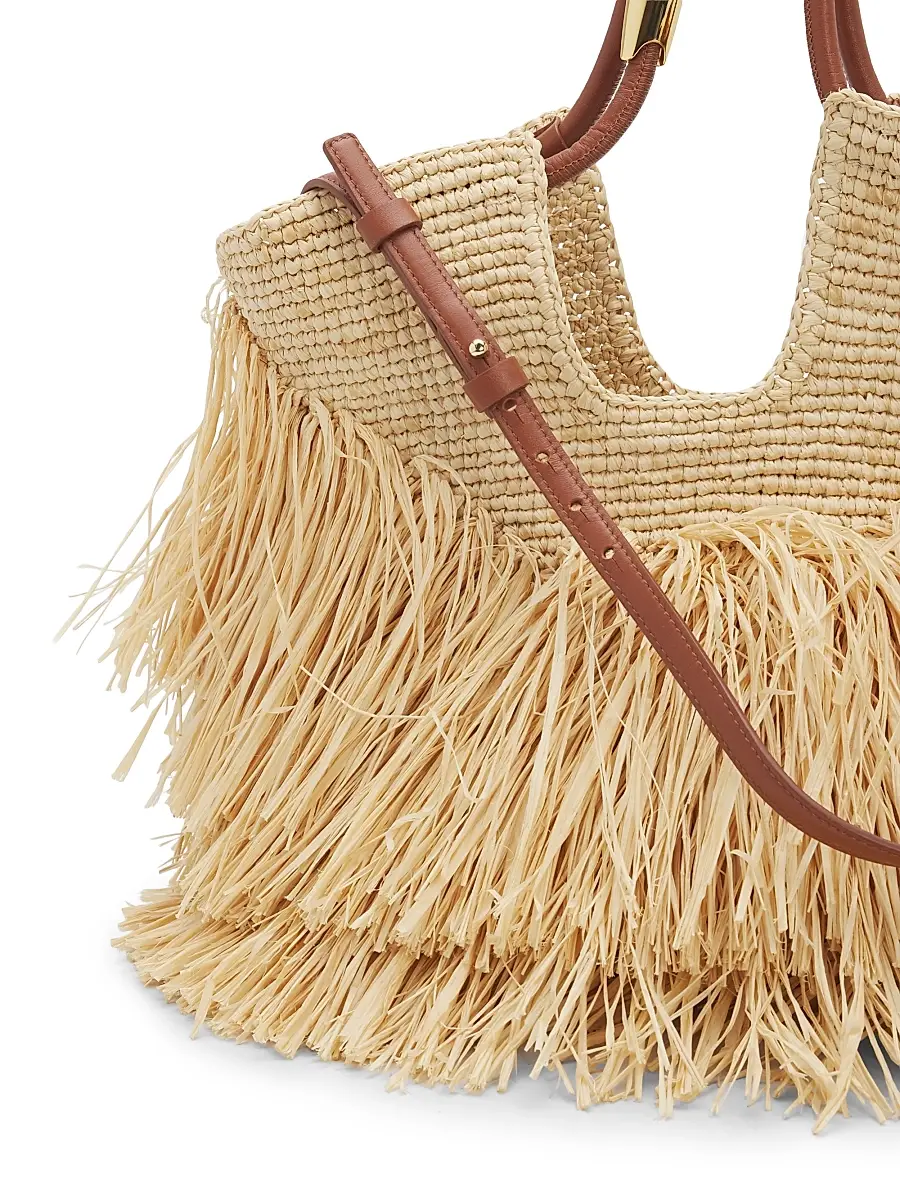 Zimmermann Women's Goldentime Small Fringed Tote Bag | Thumbnail 6 Zimmermann Women's Goldentime Small Fringed Tote Bag | Thumbnail 6