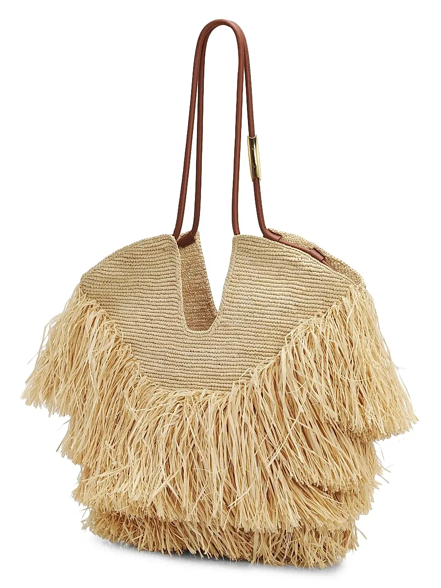 Zimmermann Women's Goldentime Medium Fringed Tote Bag | Thumbnail 3 Zimmermann Women's Goldentime Medium Fringed Tote Bag | Thumbnail 3