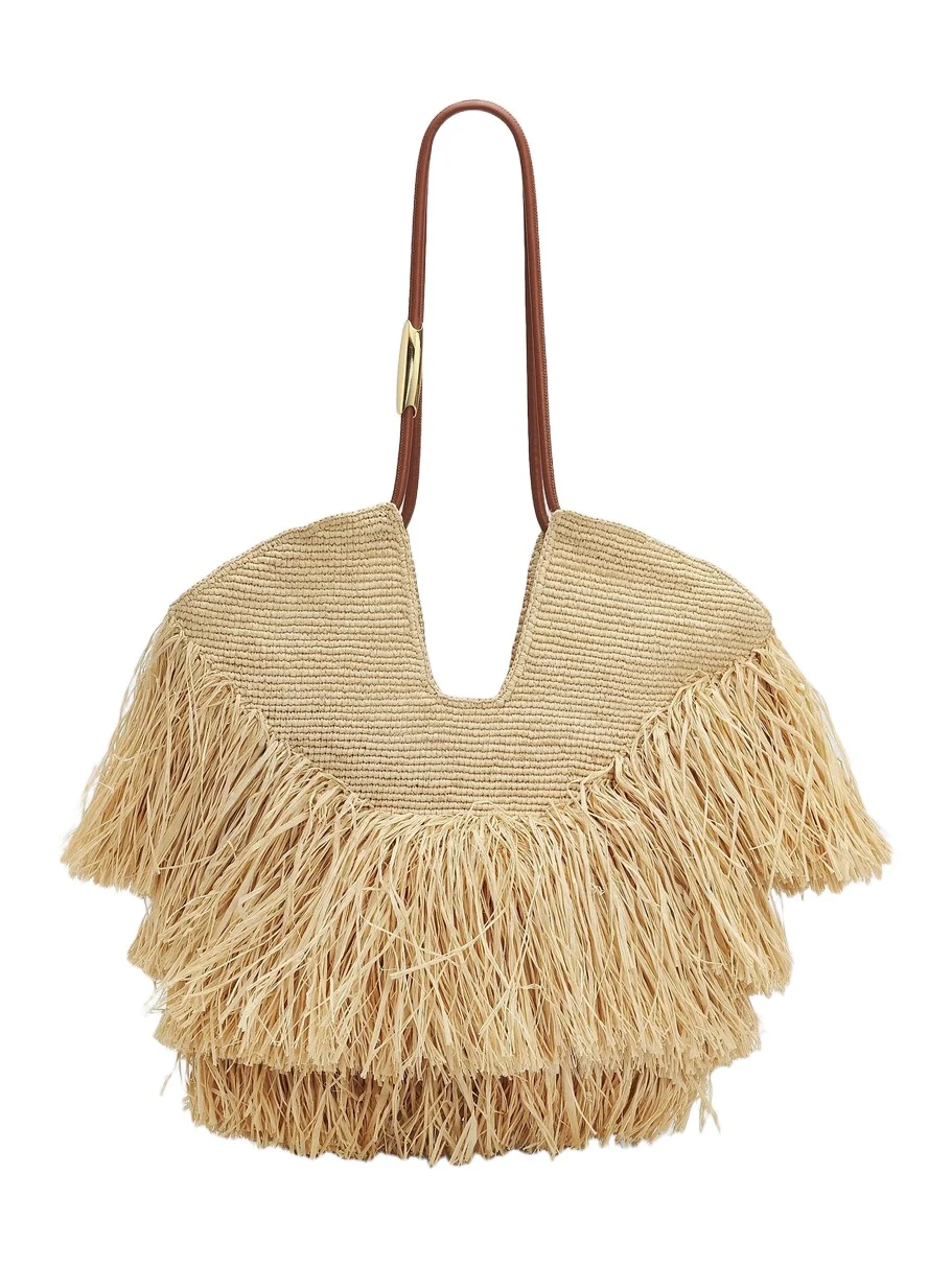 Women's Goldentime Medium Fringed Tote Bag