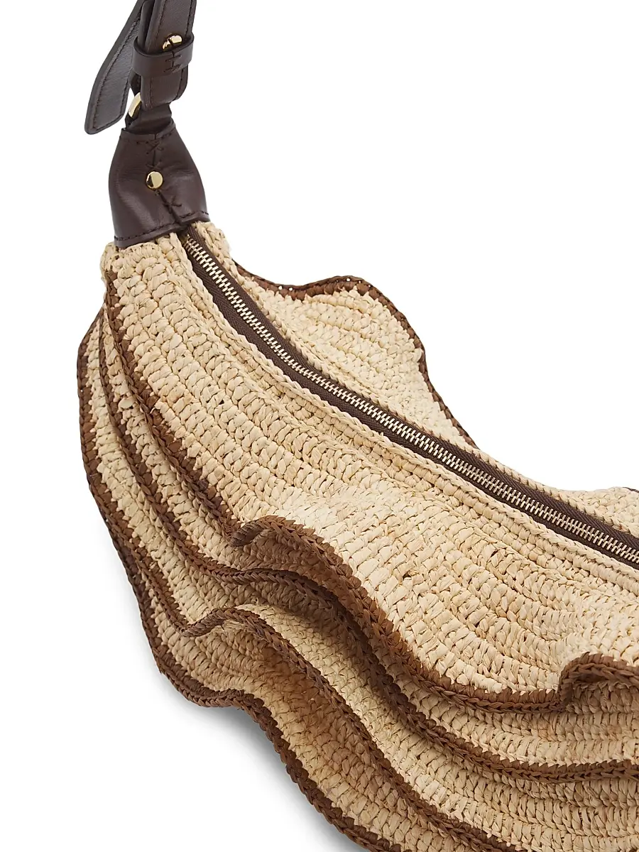 Zimmermann Women's Goldentime Ruffle Shoulder Bag | Thumbnail 5