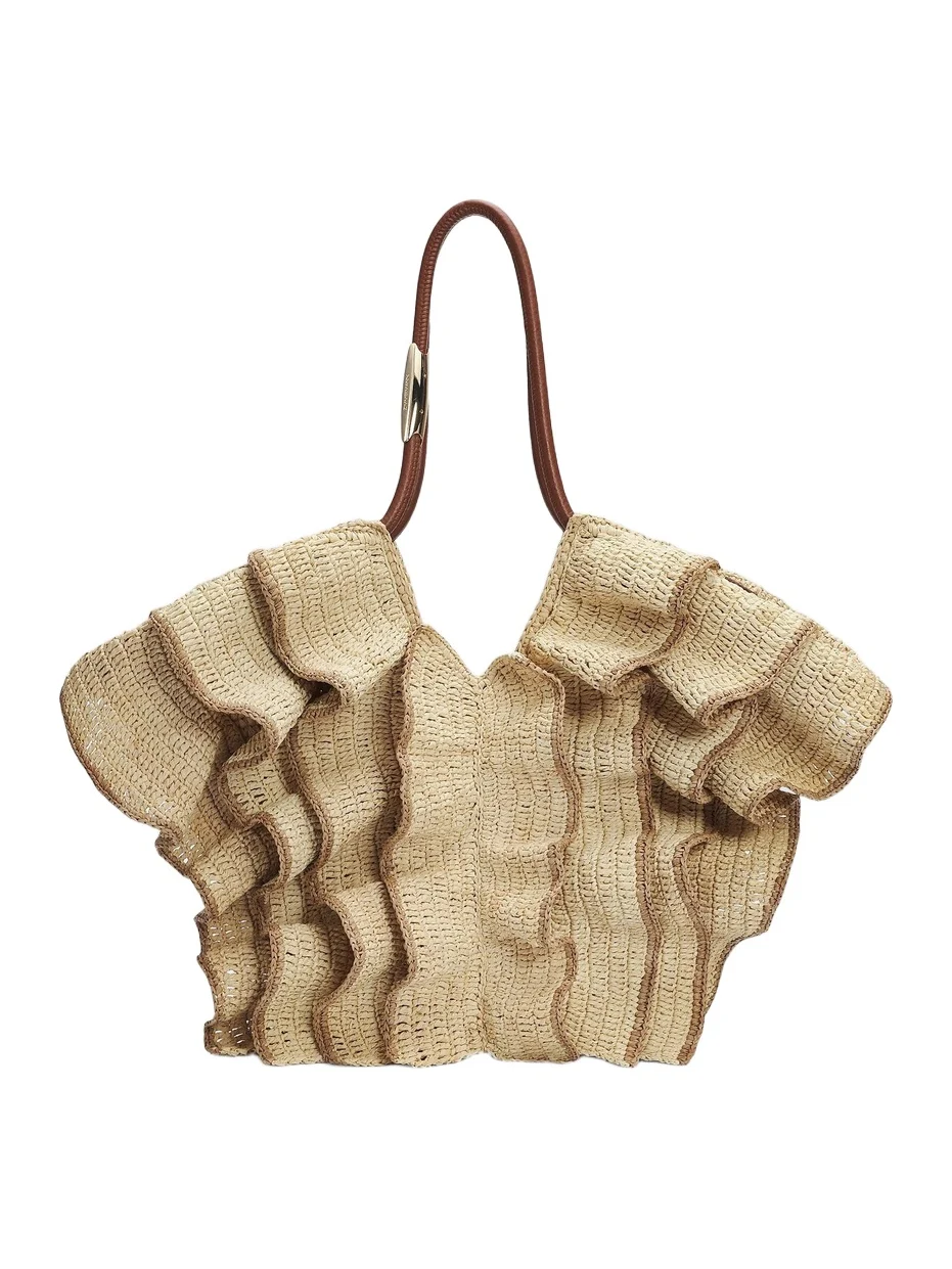 Women's Goldentime Medium Raffia Tote Bag