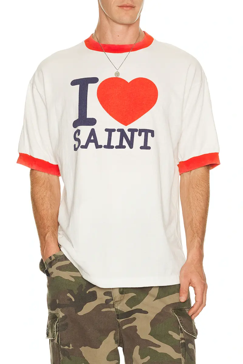 SAINT Mxxxxxx I Love Saint Short Sleeve Tee | Image 1 SAINT Mxxxxxx I Love Saint Short Sleeve Tee | Image 1