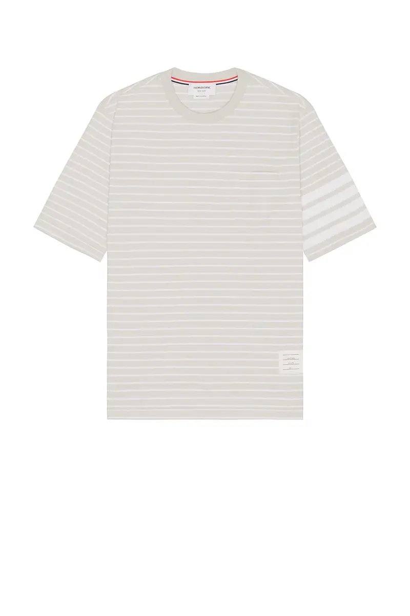Thom Browne Short Sleeve Tee With Chest Pocket | Thumbnail 4 Thom Browne Short Sleeve Tee With Chest Pocket | Thumbnail 4