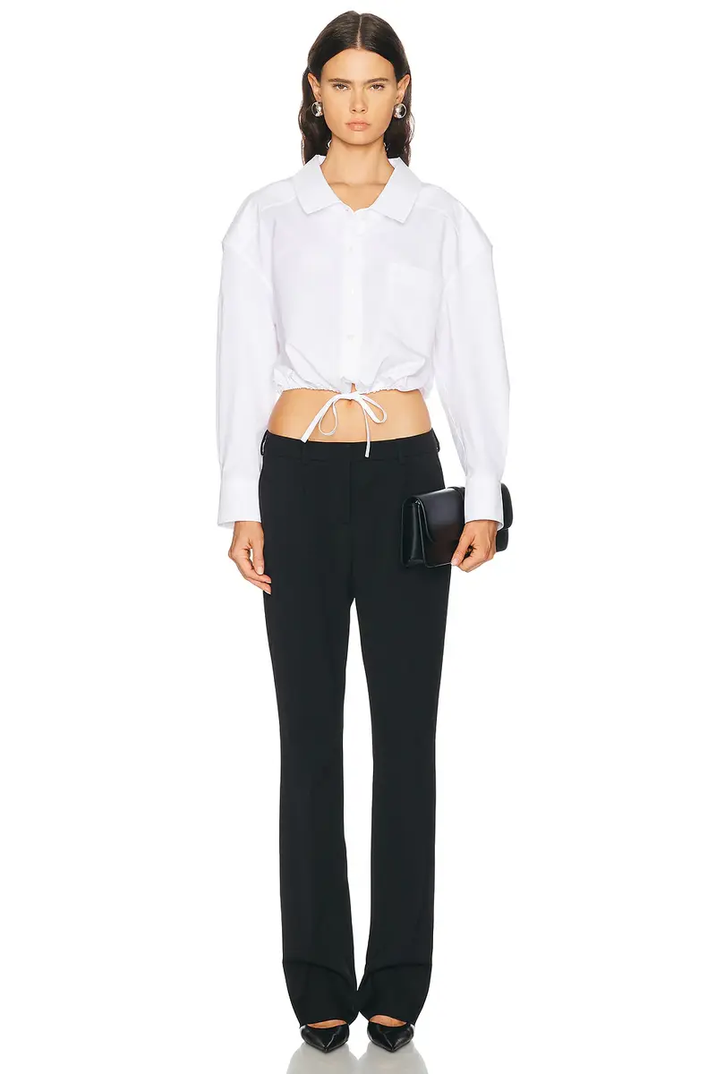 Givenchy Cropped Wide Collar Shirt | Thumbnail 4 Givenchy Cropped Wide Collar Shirt | Thumbnail 4