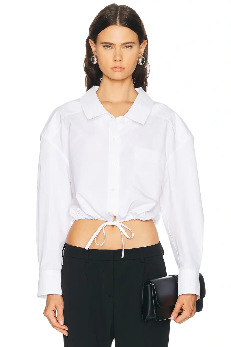 Givenchy Cropped Wide Collar Shirt
