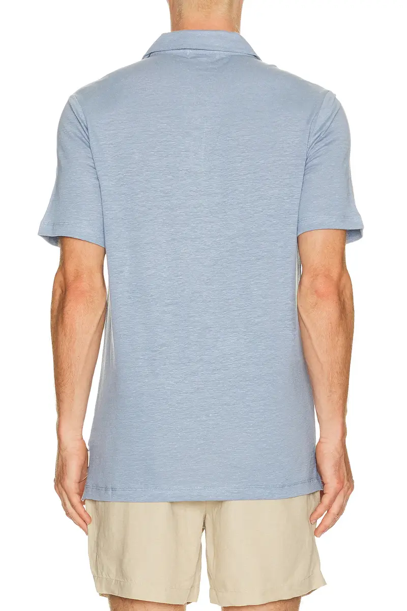 Onia Shaun Stretch Linen Polo | Thumbnail 2