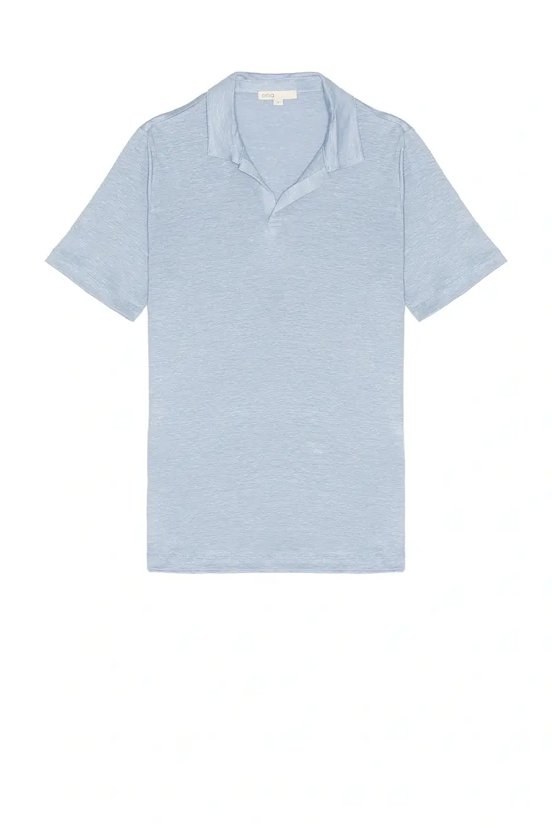 Onia Shaun Stretch Linen Polo | Thumbnail 4