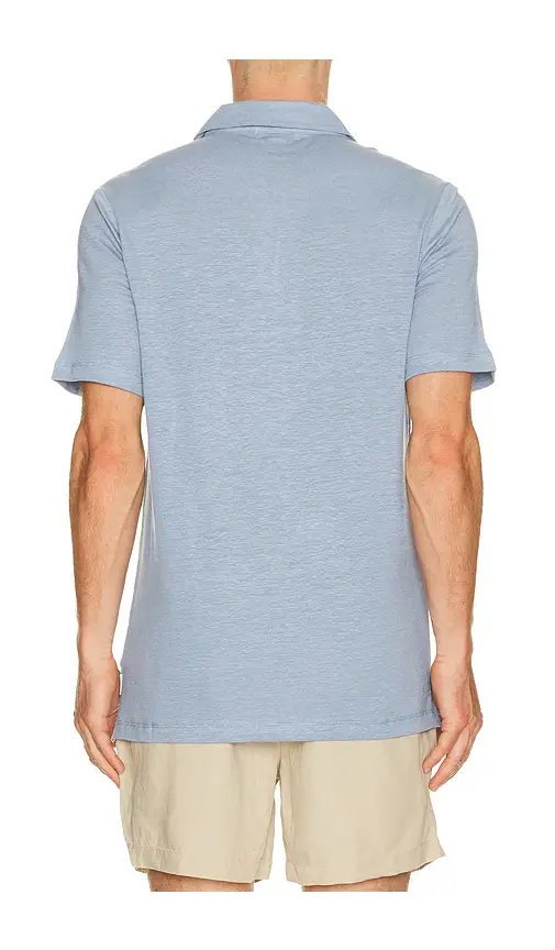 Onia Shaun Stretch Linen Polo | Thumbnail 6