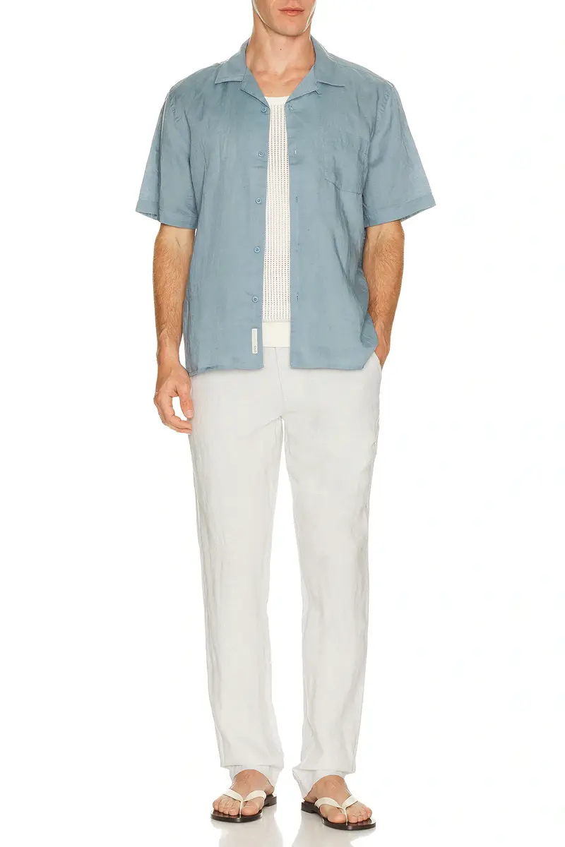 Onia Air Linen Convertible Vacation Shirt | Thumbnail 3