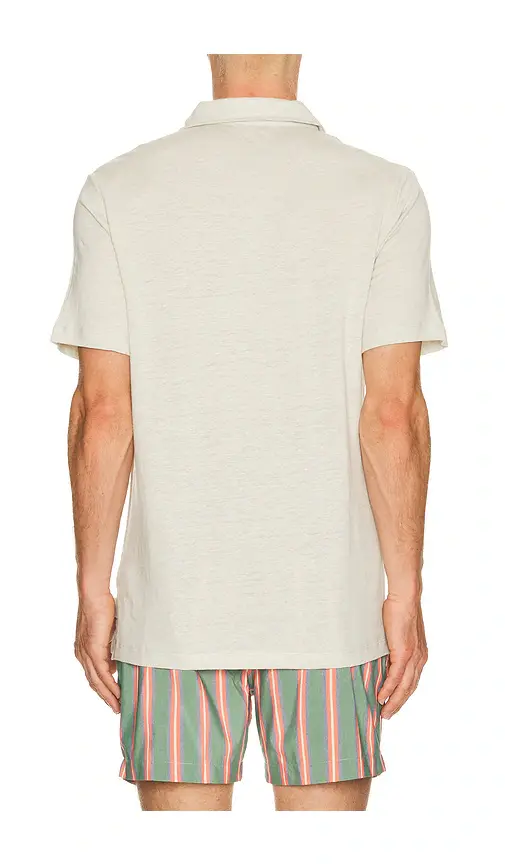 Onia Shaun Stretch Linen Polo | Thumbnail 6 Onia Shaun Stretch Linen Polo | Thumbnail 6