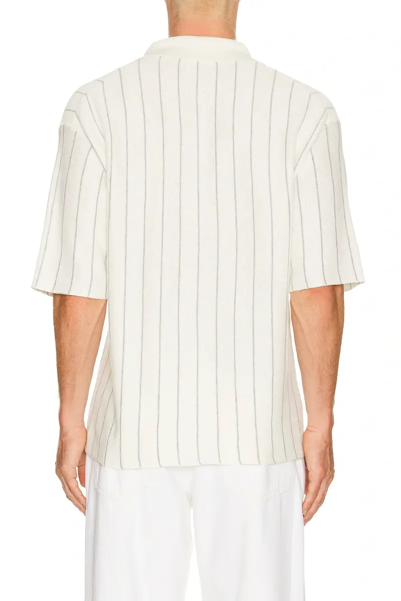Helmut Lang Short Sleeve Stripe Polo. | Thumbnail 2