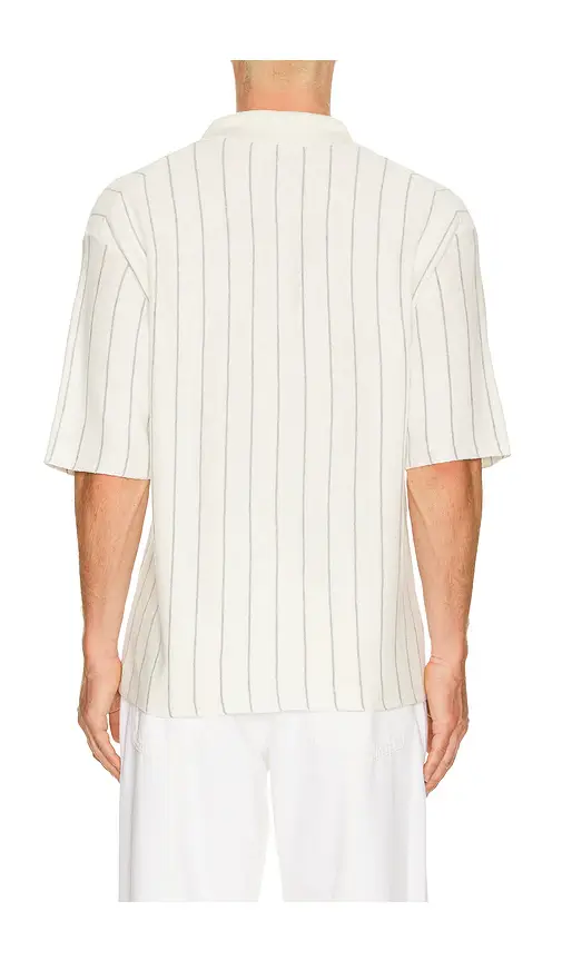 Helmut Lang Short Sleeve Stripe Polo. | Thumbnail 6