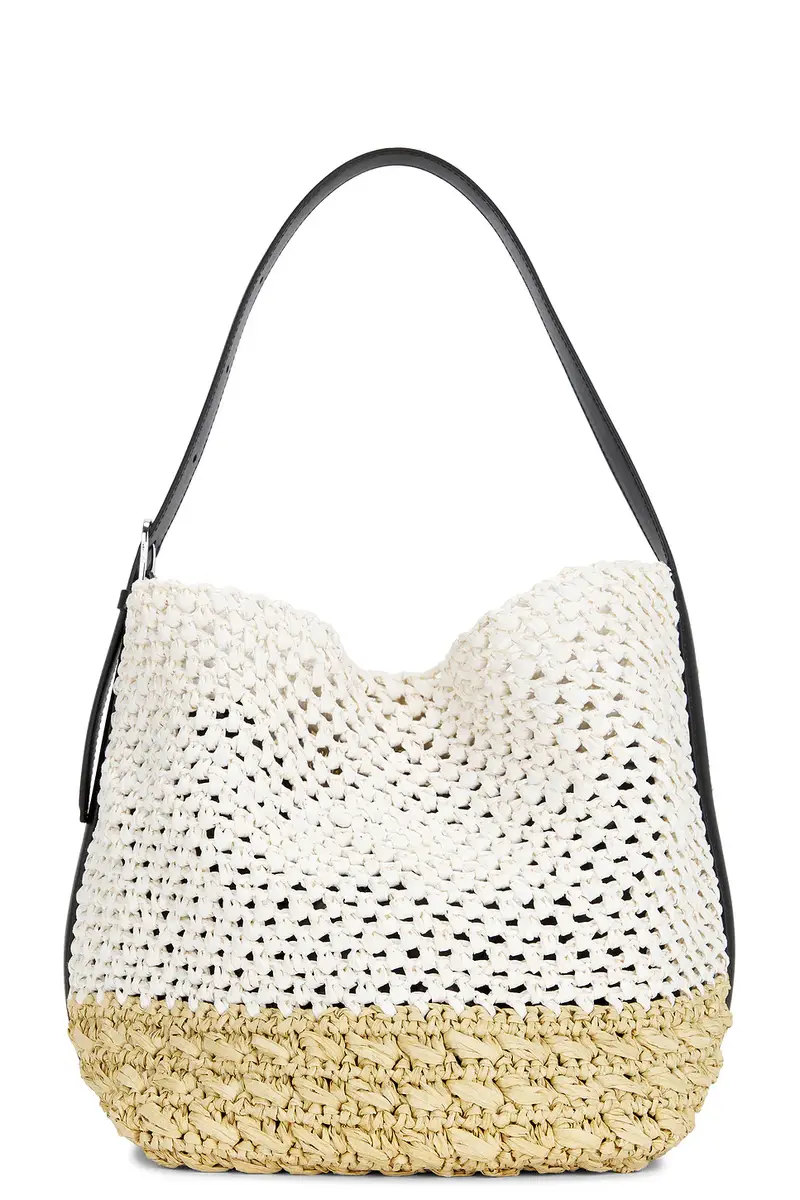TOTEME Medium Belted Paper Tote Bag | Image 1 TOTEME Medium Belted Paper Tote Bag | Image 1