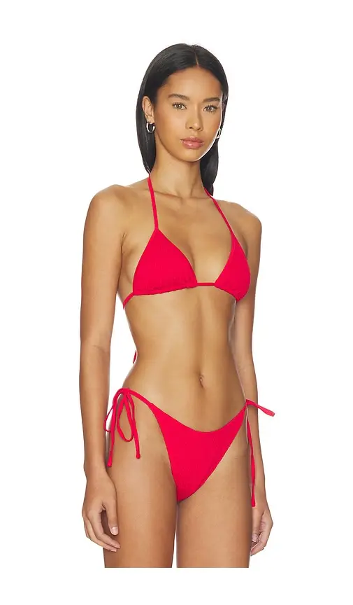 Frankies Bikinis Nick Smocked Bikini Top | Thumbnail 2 Frankies Bikinis Nick Smocked Bikini Top | Thumbnail 2