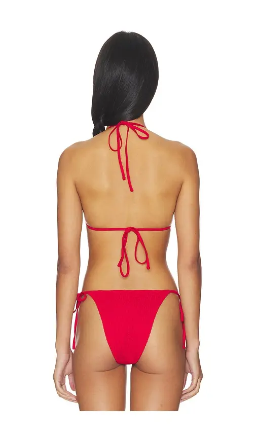 Frankies Bikinis Nick Smocked Bikini Top | Thumbnail 3 Frankies Bikinis Nick Smocked Bikini Top | Thumbnail 3